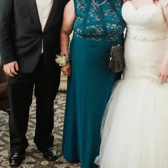 New Noir Green Lace Dress Plus Size 22 - Picture 5 of 5